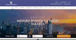 Desktop Screenshot of menarapeninsulahotel-jakarta.com